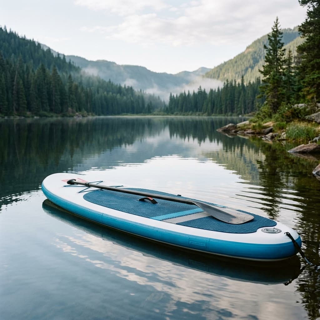 Aqua Bound Manta Ray Carbon full carbon fiber SUP paddle on water